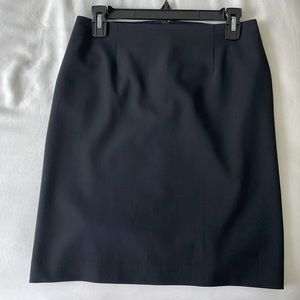 Theory black high waisted pencil skirt US2